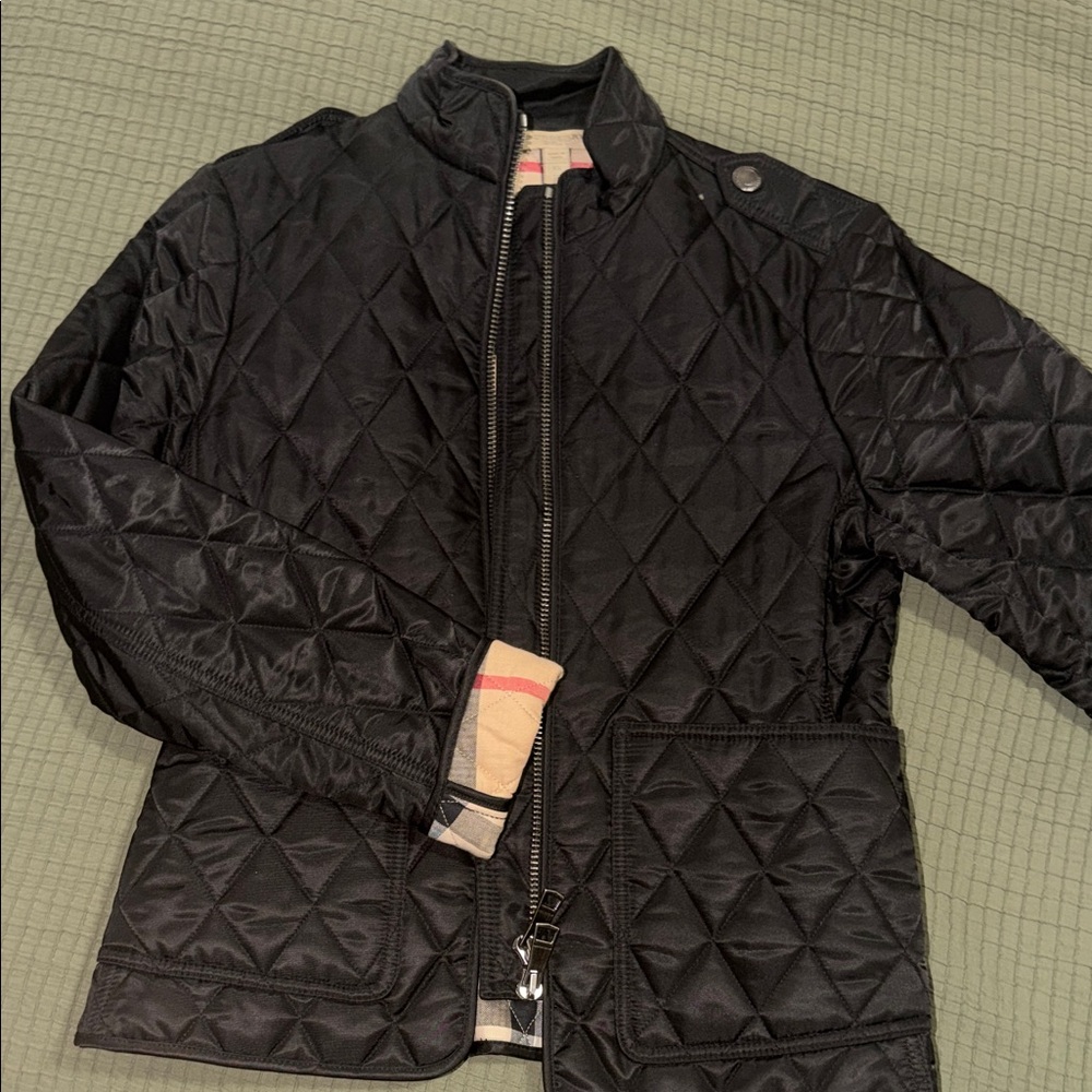 Burberry Black Quilted Utility Jacket